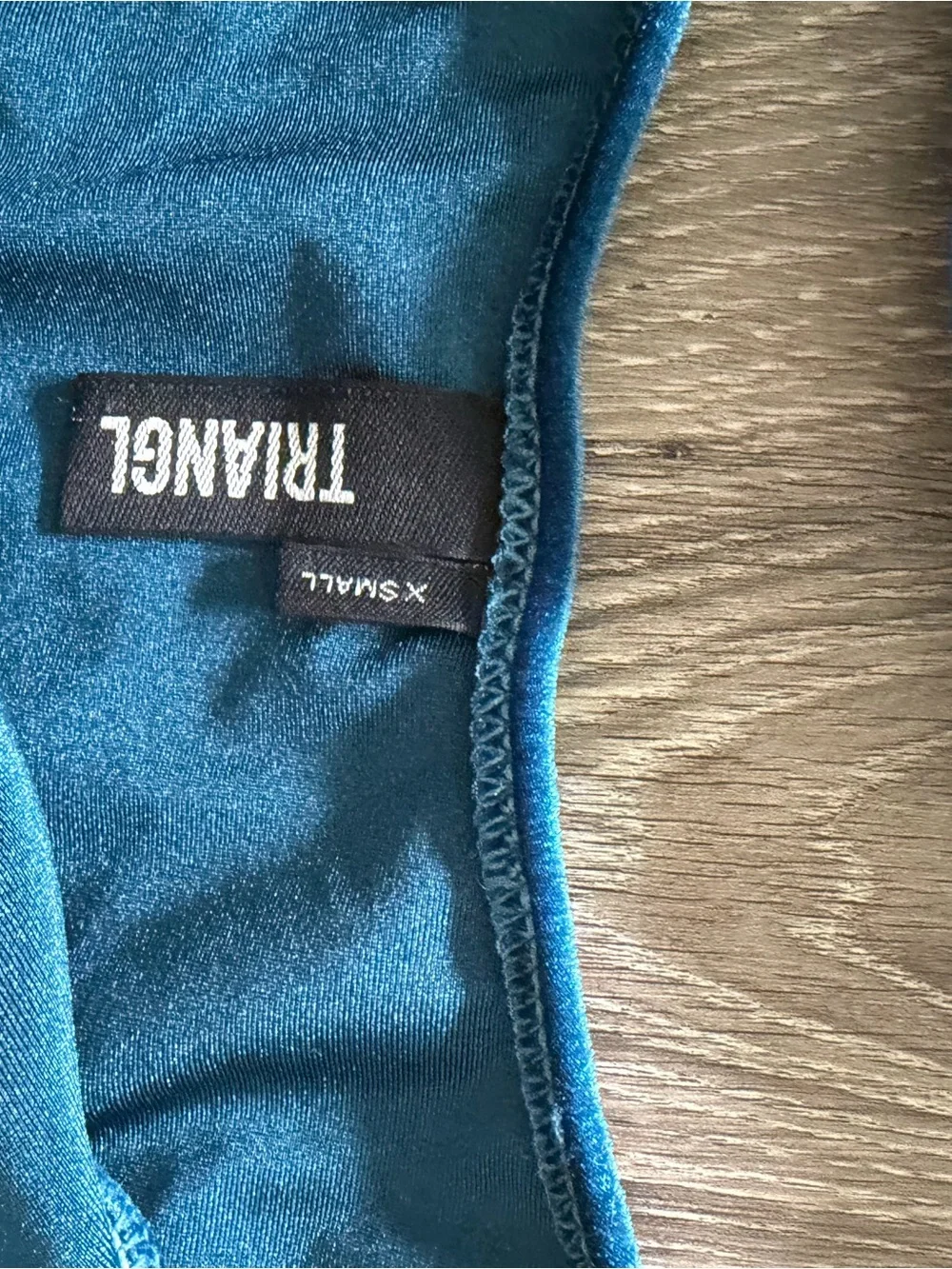 triangl swimwear Teal Velvet Bikini set